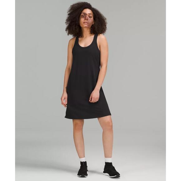 Lululemon Classic-Fit Cotton-Blend Scoop Dress - Picture 1 of 5